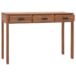 vidaXL Schreibtisch 110x40x75 cm Massivholz Teak