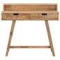 vidaXL Schreibtisch 100x45x90 cm Raues Massives Mangoholz vidaXL Schreibtisch 100x45x90 cm Raues Massives Mangoholz