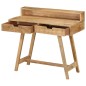 vidaXL Schreibtisch 100x45x90 cm Raues Massives Mangoholz vidaXL Schreibtisch 100x45x90 cm Raues Massives Mangoholz