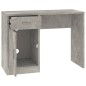 vidaXL Schreibtisch mit Stauraum Betongrau 100x40x73 cm Holzwerkstoff vidaXL Schreibtisch mit Stauraum Betongrau 100x40x73 cm Holzwerkstoff