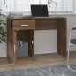 vidaXL Schreibtisch mit Stauraum Braun Eichen-Optik 100x40x73 cm vidaXL Schreibtisch mit Stauraum Braun Eichen-Optik 100x40x73 cm