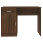 vidaXL Schreibtisch mit Stauraum Braun Eichen-Optik 100x40x73 cm vidaXL Schreibtisch mit Stauraum Braun Eichen-Optik 100x40x73 cm