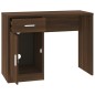 vidaXL Schreibtisch mit Stauraum Braun Eichen-Optik 100x40x73 cm vidaXL Schreibtisch mit Stauraum Braun Eichen-Optik 100x40x73 cm