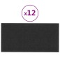 vidaXL Wandpaneele 12 Stk. Schwarz 30x15 cm Stoff 0,54 m² vidaXL Wandpaneele 12 Stk. Schwarz 30x15 cm Stoff 0,54 m²
