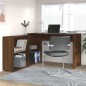 vidaXL Eckschreibtisch Braun Eichen-Optik Holzwerkstoff vidaXL Eckschreibtisch Braun Eichen-Optik Holzwerkstoff