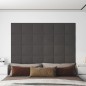 Wandpaneele 12 Stk. Dunkelgrau 30x30 cm Stoff 1,08 m² Wandpaneele 12 Stk. Dunkelgrau 30x30 cm Stoff 1,08 m²