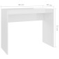 vidaXL Schreibtisch Hochglanz-Weiß 90x40x72 cm Holzwerkstoff vidaXL Schreibtisch Hochglanz-Weiß 90x40x72 cm Holzwerkstoff
