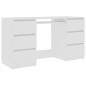 vidaXL Schreibtisch Weiß 140x50x77 cm Holzwerkstoff vidaXL Schreibtisch Weiß 140x50x77 cm Holzwerkstoff