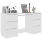 vidaXL Schreibtisch Weiß 140x50x77 cm Holzwerkstoff vidaXL Schreibtisch Weiß 140x50x77 cm Holzwerkstoff
