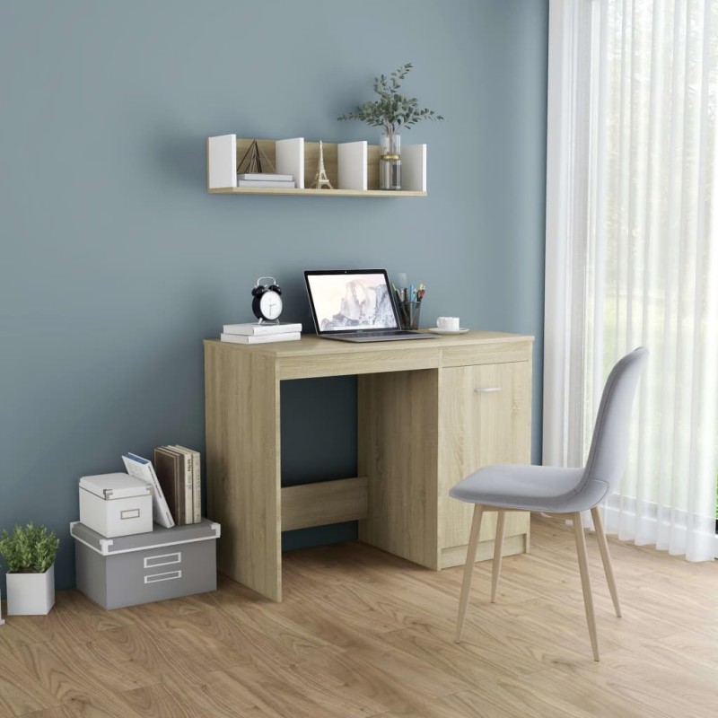 vidaXL Schreibtisch Sonoma-Eiche 100x50x76 cm Holzwerkstoff vidaXL Schreibtisch Sonoma-Eiche 100x50x76 cm Holzwerkstoff