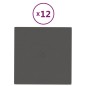 Wandpaneele 12 Stk. Dunkelgrau 30x30 cm Stoff 1,08 m² Wandpaneele 12 Stk. Dunkelgrau 30x30 cm Stoff 1,08 m²
