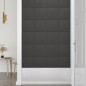 Wandpaneele 12 Stk. Dunkelgrau 30x30 cm Stoff 1,08 m² Wandpaneele 12 Stk. Dunkelgrau 30x30 cm Stoff 1,08 m²