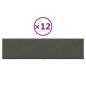 Wandpaneele 12 Stk. Dunkelgrau 60x15 cm Samt 1,08 m² Wandpaneele 12 Stk. Dunkelgrau 60x15 cm Samt 1,08 m²