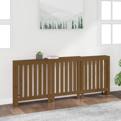 vidaXL Heizkörperverkleidung Honigbraun 210x21x85 cm Massivholz Kiefer