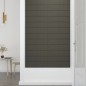 Wandpaneele 12 Stk. Dunkelgrau 60x15 cm Samt 1,08 m² Wandpaneele 12 Stk. Dunkelgrau 60x15 cm Samt 1,08 m²