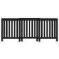 vidaXL Heizkörperverkleidung Schwarz 210x21x85 cm Massivholz Kiefer vidaXL Heizkörperverkleidung Schwarz 210x21x85 cm Massivholz Kiefer