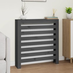 vidaXL Heizkörperverkleidung Grau 79,5x19x84 cm Massivholz Kiefer
