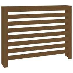 vidaXL Heizkörperverkleidung Honigbraun 108,5x19x84cm Massivholz