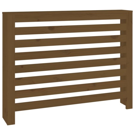 vidaXL Heizkörperverkleidung Honigbraun 108,5x19x84cm Massivholz