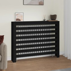 vidaXL Heizkörperverkleidung Schwarz 108,5x19x84 cm Massivholz Kiefer