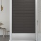 Wandpaneele 12 Stk. Dunkelgrau 60x15 cm Stoff 1,08 m² Wandpaneele 12 Stk. Dunkelgrau 60x15 cm Stoff 1,08 m²