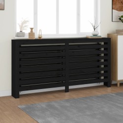 vidaXL Heizkörperverkleidung Schwarz 169x19x84 cm Massivholz Kiefer