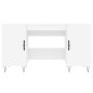 vidaXL Schreibtisch Weiß 140x50x75 cm Holzwerkstoff vidaXL Schreibtisch Weiß 140x50x75 cm Holzwerkstoff