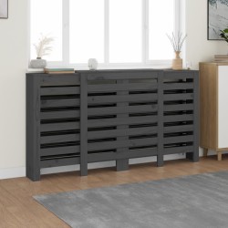 vidaXL Heizkörperverkleidung Grau 210x21x85 cm Massivholz Kiefer