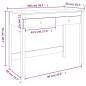 vidaXL Schreibtisch mit Schubladen 100x50x78 cm Massivholz Kiefer vidaXL Schreibtisch mit Schubladen 100x50x78 cm Massivholz Kiefer