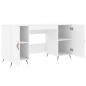 vidaXL Schreibtisch Weiß 140x50x75 cm Holzwerkstoff vidaXL Schreibtisch Weiß 140x50x75 cm Holzwerkstoff