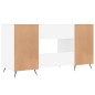 vidaXL Schreibtisch Weiß 140x50x75 cm Holzwerkstoff vidaXL Schreibtisch Weiß 140x50x75 cm Holzwerkstoff