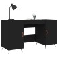 vidaXL Schreibtisch Schwarz 140x50x75 cm Holzwerkstoff vidaXL Schreibtisch Schwarz 140x50x75 cm Holzwerkstoff