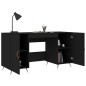 vidaXL Schreibtisch Schwarz 140x50x75 cm Holzwerkstoff vidaXL Schreibtisch Schwarz 140x50x75 cm Holzwerkstoff