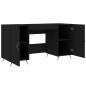 vidaXL Schreibtisch Schwarz 140x50x75 cm Holzwerkstoff vidaXL Schreibtisch Schwarz 140x50x75 cm Holzwerkstoff