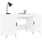 vidaXL Schreibtisch Hochglanz-Weiß 140x50x75 cm Holzwerkstoff vidaXL Schreibtisch Hochglanz-Weiß 140x50x75 cm Holzwerkstoff