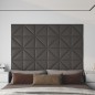 Wandpaneele 12 Stk. Grau 30x30 cm Kunstleder 0,54 m² Wandpaneele 12 Stk. Grau 30x30 cm Kunstleder 0,54 m²