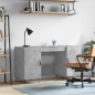 vidaXL Schreibtisch Betongrau 140x50x75 cm Holzwerkstoff vidaXL Schreibtisch Betongrau 140x50x75 cm Holzwerkstoff
