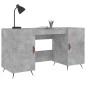 vidaXL Schreibtisch Betongrau 140x50x75 cm Holzwerkstoff vidaXL Schreibtisch Betongrau 140x50x75 cm Holzwerkstoff