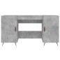 vidaXL Schreibtisch Betongrau 140x50x75 cm Holzwerkstoff vidaXL Schreibtisch Betongrau 140x50x75 cm Holzwerkstoff