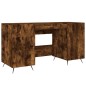 vidaXL Schreibtisch Räuchereiche 140x50x75 cm Holzwerkstoff vidaXL Schreibtisch Räuchereiche 140x50x75 cm Holzwerkstoff
