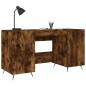 vidaXL Schreibtisch Räuchereiche 140x50x75 cm Holzwerkstoff vidaXL Schreibtisch Räuchereiche 140x50x75 cm Holzwerkstoff