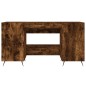 vidaXL Schreibtisch Räuchereiche 140x50x75 cm Holzwerkstoff vidaXL Schreibtisch Räuchereiche 140x50x75 cm Holzwerkstoff