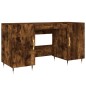 vidaXL Schreibtisch Räuchereiche 140x50x75 cm Holzwerkstoff vidaXL Schreibtisch Räuchereiche 140x50x75 cm Holzwerkstoff