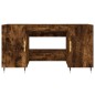 vidaXL Schreibtisch Räuchereiche 140x50x75 cm Holzwerkstoff vidaXL Schreibtisch Räuchereiche 140x50x75 cm Holzwerkstoff