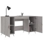vidaXL Schreibtisch Grau Sonoma 140x50x75 cm Holzwerkstoff vidaXL Schreibtisch Grau Sonoma 140x50x75 cm Holzwerkstoff