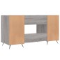 vidaXL Schreibtisch Grau Sonoma 140x50x75 cm Holzwerkstoff vidaXL Schreibtisch Grau Sonoma 140x50x75 cm Holzwerkstoff