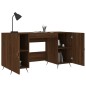 vidaXL Schreibtisch Braun Eichen-Optik 140x50x75 cm Holzwerkstoff vidaXL Schreibtisch Braun Eichen-Optik 140x50x75 cm Holzwerkstoff