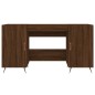 vidaXL Schreibtisch Braun Eichen-Optik 140x50x75 cm Holzwerkstoff vidaXL Schreibtisch Braun Eichen-Optik 140x50x75 cm Holzwerkstoff