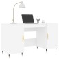vidaXL Schreibtisch Weiß 140x50x75 cm Holzwerkstoff vidaXL Schreibtisch Weiß 140x50x75 cm Holzwerkstoff