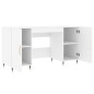 vidaXL Schreibtisch Weiß 140x50x75 cm Holzwerkstoff vidaXL Schreibtisch Weiß 140x50x75 cm Holzwerkstoff